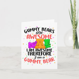 Gummy Bären tanzend Tiercreme für erwachsene KI Karte