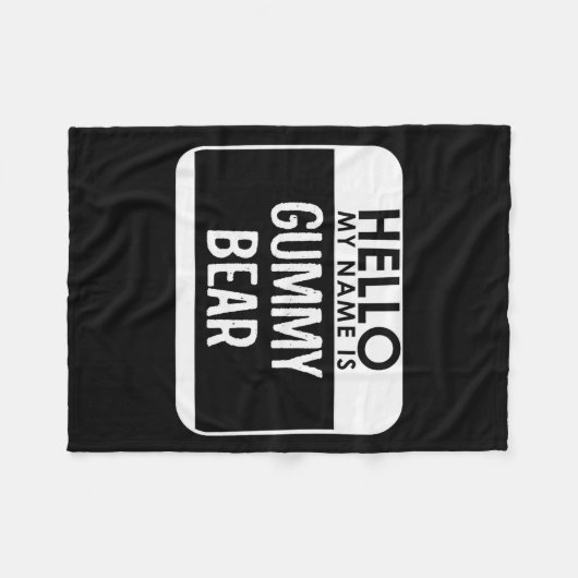 Gummy Bear Costume Funny Easy Last Minute Hallowee Fleecedecke (Vorderseite (Horizontal))