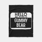 Gummy Bear Costume Funny Easy Last Minute Hallowee Fleecedecke (Vorderseite)