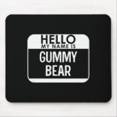 Gummy Bear Costume Funny Easy Last Minute Hallowee Mousepad (Vorne)