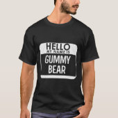 Gummy Bear Costume Funny Easy Last Minute Hallowee T-Shirt (Vorderseite)
