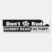 Gummy Bear Factory Warning Autoaufkleber (Vorne)