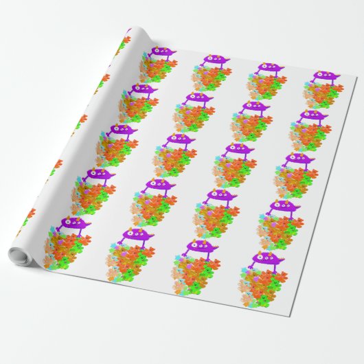 Gummy Bear Harvest Monster Geschenkpapier (Ungerollt)