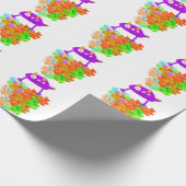 Gummy Bear Harvest Monster Geschenkpapier (Ecke)