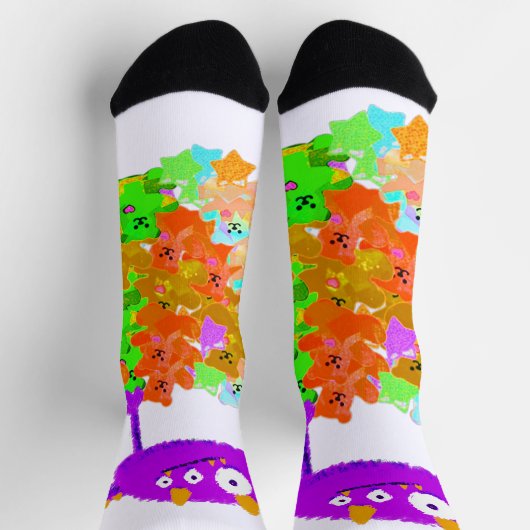 Gummy Bear Harvest Monster Socken (Oben)