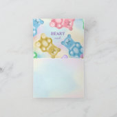 Gummy Bear Moderne realistische geklappte Dankesch Dankeskarte (Innenseite)