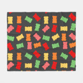 Gummy Bear Pattern Fleecedecke (Vorderseite (Horizontal))
