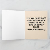 GUMMY BEARS FUNNY BIRTHDAY GREETING CARD KARTE (Innenseite)