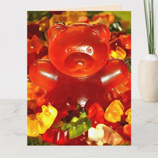 GUMMY BEARS FUNNY BIRTHDAY GREETING CARD KARTE (Vorderseite)