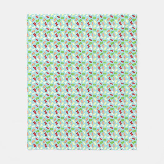 Gummy Bears Repeating Seamless Pattern Fleecedecke (Vorderseite)