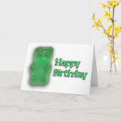 Gummy Birthday Card Karte (Gelbe Blume)