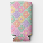 Gummy Candy Floral Personalized Slim Can Cooler Selters Dosenkühler (Rückseite)