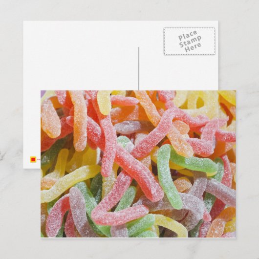 Gummy Candy Postcard Postkarte (Vorne/Hinten)