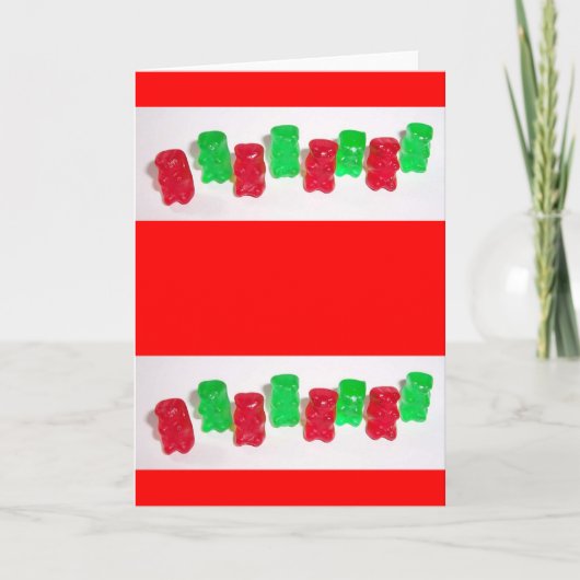 Gummy Christmas Feiertagskarte (Vorderseite)
