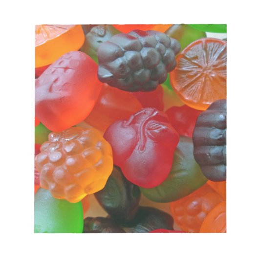 Gummy Fruit Notizblock (Vorderseite)