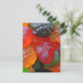 Gummy Fruit Postkarte (Stehend Vorderseite)