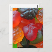 Gummy Fruit Postkarte (Vorne/Hinten)