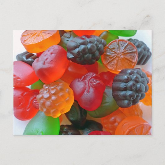 Gummy Fruit Postkarte (Vorderseite)