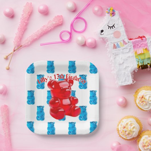 Gummy Jelly Pappteller (Party)