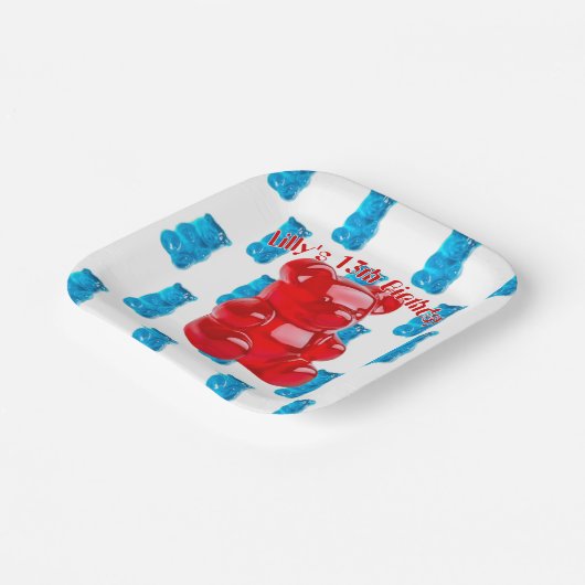 Gummy Jelly Pappteller (Gewinkelt)