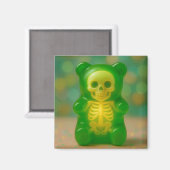 Gummy Skelettbärenmagnet Magnet (Vorderseite/Rückseite)