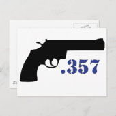 **GUN .357** POSTKARTE (Vorne/Hinten)
