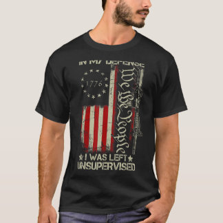 Gun American Flag in meiner Verteidigung wurde ich T-Shirt