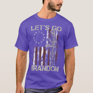 Gun American Flag Patriots Lasse Go Brandon (auf d T-Shirt