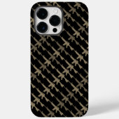 Gun Camouflage GI Rifle Black Sepia Case-Mate iPhone Hülle (Rückseite)