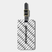 Gun Camouflage GI Rifle Cool B/W Gepäckanhänger (Vorderseite vertikal)