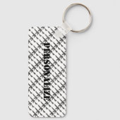 Gun Camouflage GI Rifle Cool B/W Schlüsselanhänger (Rückseite)