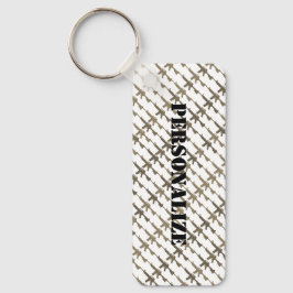 Gun Camouflage GI Rifle Cool Sepia Schlüsselanhänger