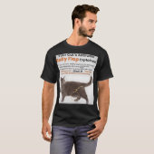 Gun Cat Meme - Glock 19 T-Shirt (Vorne ganz)