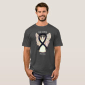 Gun Control Black Awareness Ribbon Angel T-Shirt (Vorne ganz)