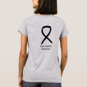 Gun Control Black Awareness Ribbon Custom Shirt (Rückseite)
