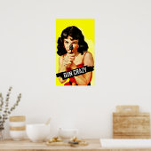Gun Crazy Babe Poster (Küche)