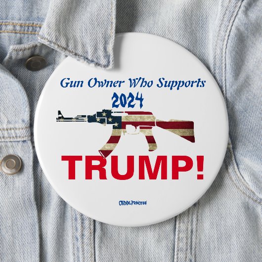 GUN EIGENTÜMER, DIE TRUMP 2024 UNTERSTÜTZEN! BUTTO BUTTON (Beispiel)