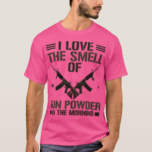 Gun Eigentümer ich Liebe den Geruch von Gun Powder T-Shirt