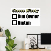 Gun-Eigentümer oder Opfer Poster (Heimbüro)