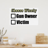 Gun-Eigentümer oder Opfer Poster (Küche)