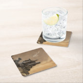 Gun Ejection Muschel Rechteckiger Pappuntersetzer (Vor Ort)