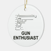 Gun Enthusiast Keramikornament (Links)