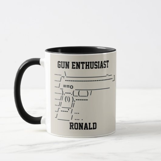 Gun Enthusiast Symobol Tasse (Links)