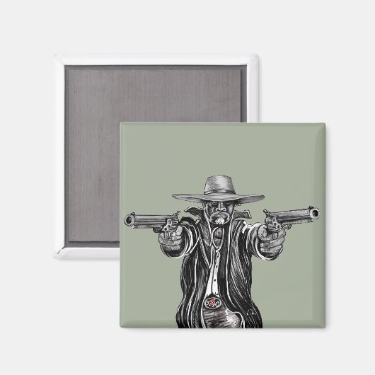 Gun Fighter Magnet (Vorderseite/Rückseite)