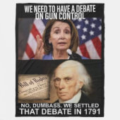 GUN-KONTROLLE FLEECEDECKE (Vorderseite)