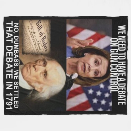 GUN-KONTROLLE FLEECEDECKE (Vorderseite (Horizontal))