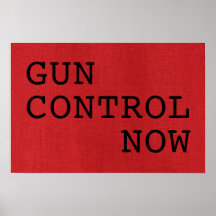 Gun Kontrolle jetzt auf Red Linen Foto Protest-Zei