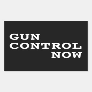 Gun-Kontrolle jetzt, benutzerdefinierte Hintergrun Rechteckiger Aufkleber