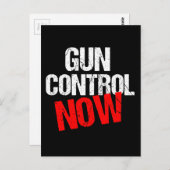 Gun-Kontrolle jetzt Postkarte (Vorne/Hinten)