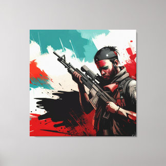 Gun Kontrolle startet vor #Womenintech #Womenins Leinwanddruck